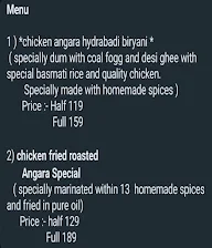 Hotel Angara menu 1