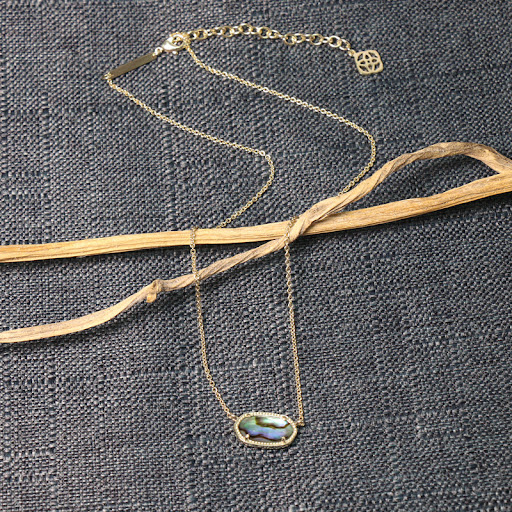 Title 7, Womens Fashion Simple Oval Abalone Shell Neckl...