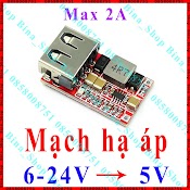 Mạch Hạ Áp 6 - 24V Xuống Usb 5V Chế Sạc Dự Phòng