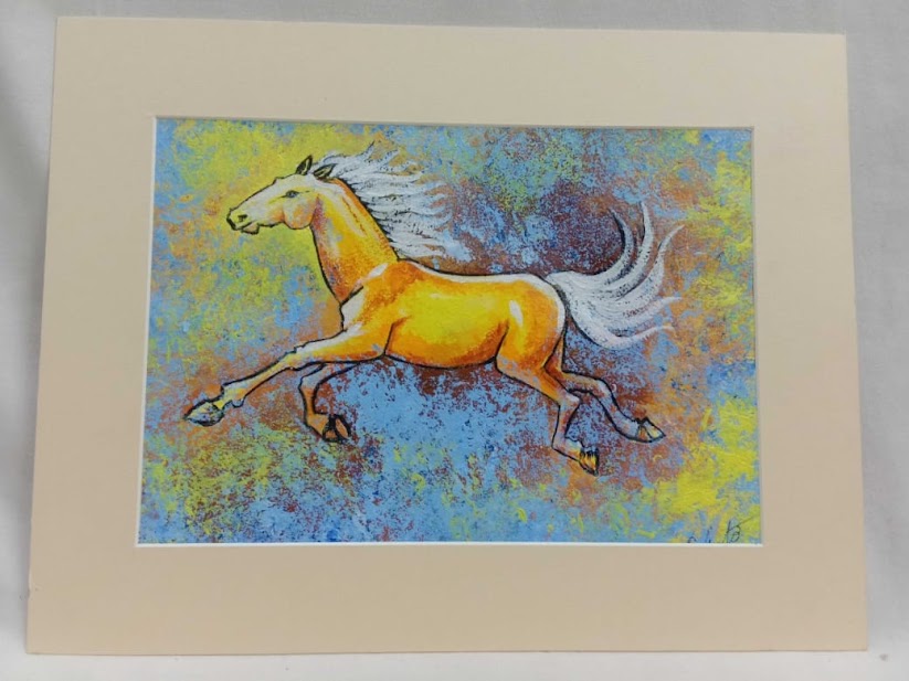 Handpainted Horse Painting for Home Decor