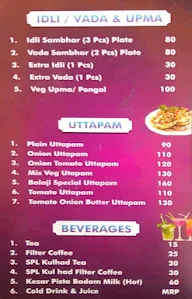 Balaji Snacks - A Unit Of Sri Lalitha Caterers menu 1