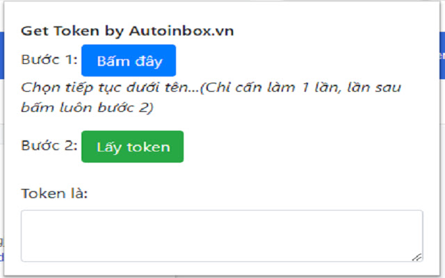 Get token by Autoinbox.vn