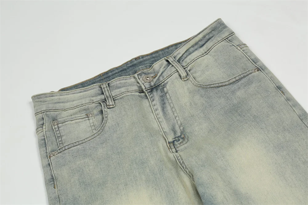 Title 9, Heren Jeans met Print Gewassen en Versleten Com...