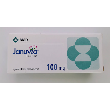 Januvia Sitagliptina 100 mg MSD Caja x 14 Tabletas  