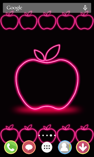 Apple Neon Wallpaper - FREE