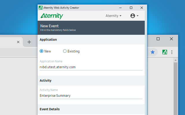 Aternity Web Activity Creator 2.0 Preview image 2