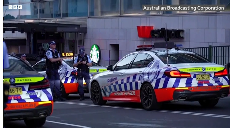 Sydney police responding after the attacker struck.