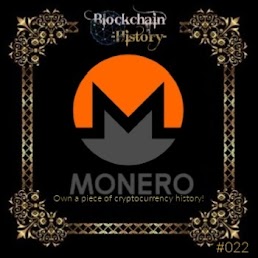 Monero - Historical Blockchain Collection Card.