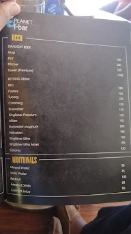 Planet I Bar menu 4