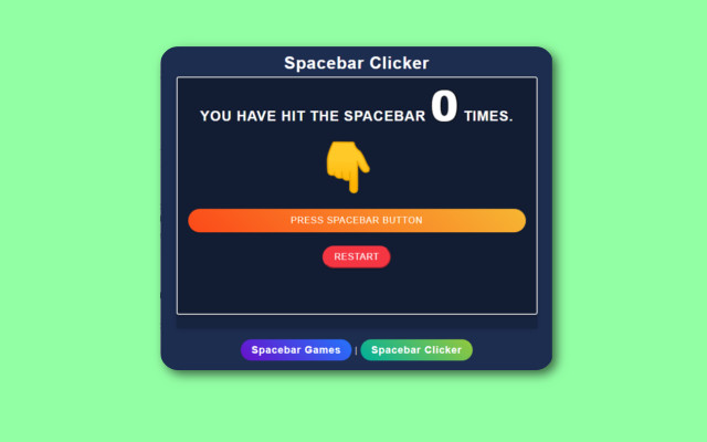 Spacebar Clicker - Test Your Spacebar Speed Now