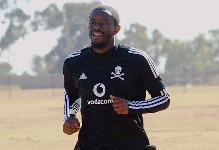 Kwanda Mngonyama at Pirates training.