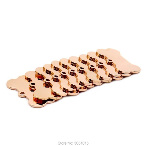 20pcs cat dog ID tag dog Personalized Stainless steel Collar bone pet Charm Pet name pendant Bone Necklace Collar Puppy 