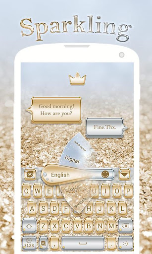Sparkling GO Keyboard Theme