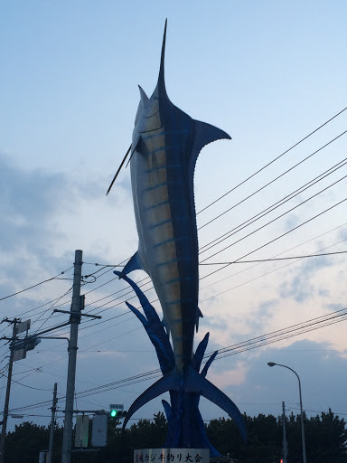 茨城カジキ釣り像