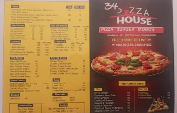 34 Pizza House menu 