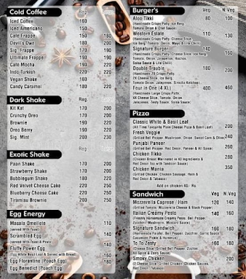 The Sardar Saab Cafe menu 