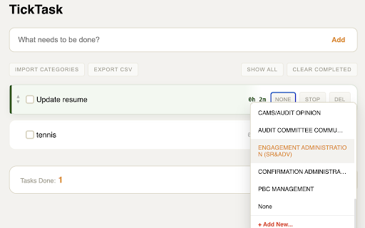 TickTask screenshot 3
