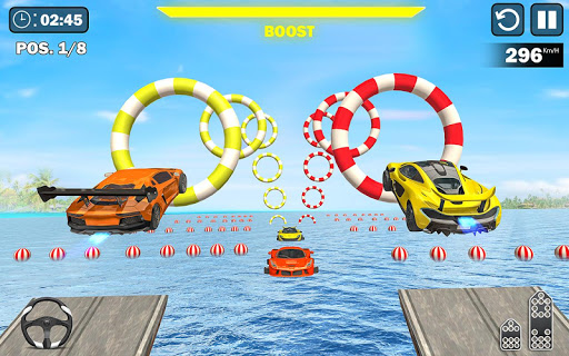 Code Triche Water Surfing Car Stunts APK MOD screenshots 4