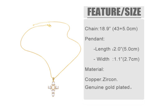 Title 1, Vintage Religious Virgin Mary Cross Pendant Nec...