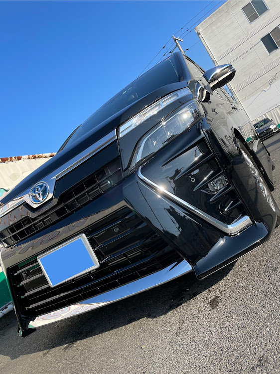 ヴォクシーの洗車が最大のカスタム・黒を綺麗に乗る・洗車・ブロワー大活躍・水垢(  ᐛ 🖕)に関するカスタム事例の投稿画像1枚目