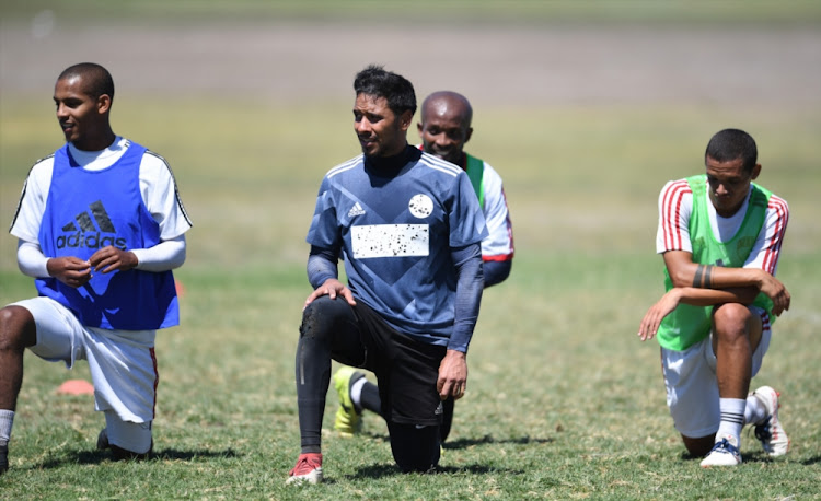 Magic FC players during a training session at Norway Parks on February 12 2019 in Cape Town, South Africa.