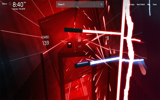 Beat Saber Wallpapers NewTab Theme