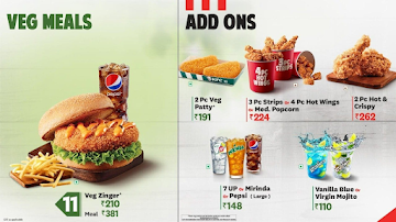 KFC menu 