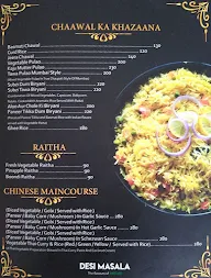 Desi Masala menu 5