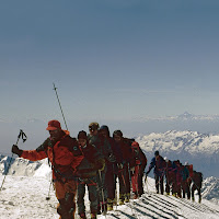 Ombre di sciatori di 