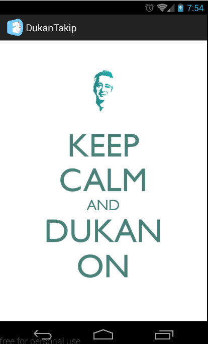 Android application Dukan Takip screenshort