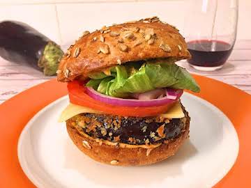 Best Eggplant and Mushroom Veggie Burgers