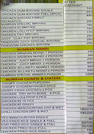 Numran Biryani & Mandi Restaurant menu 1