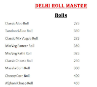 Delhi Roll Master menu 1