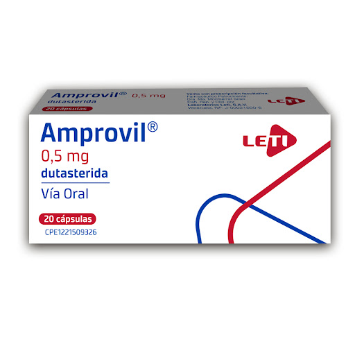 Dutasterida 0.5 mg Amprovil Leti Caja x 20 Cápsulas     