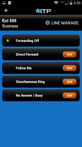 Screenshot ITP  - Call, Chat and Manage