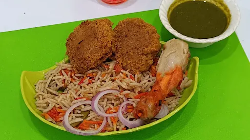 Chicken Shami Kebab Biryani