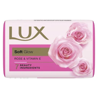 Lux Soft Glow Rose & Vitamin E For Glowing Skin Beauty Soap - 150 gm