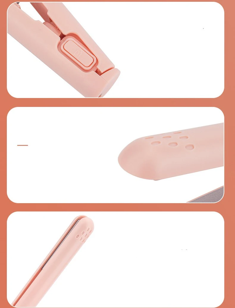 Title 6, Prancha de Cabelo Sem Fio Portátil USB para Dor...