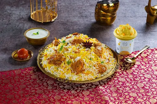 Shahi Non-Veg Biryani + Ice Cream Combo (Serves 1)