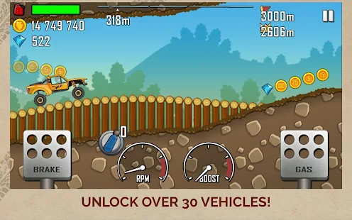 Hill Climb Racing 1.42.2 Unlimited Mod (Unlimited fuel,coins&gems