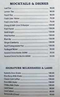 Archana Restaurant menu 1