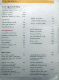 Aura - Hotel Radha Regent menu 1