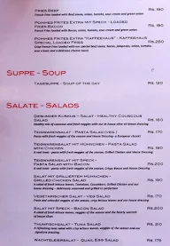 Kaffeehaus menu 1