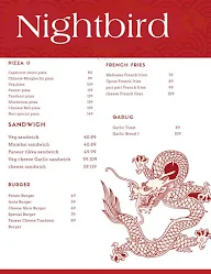 Night Bird menu 1