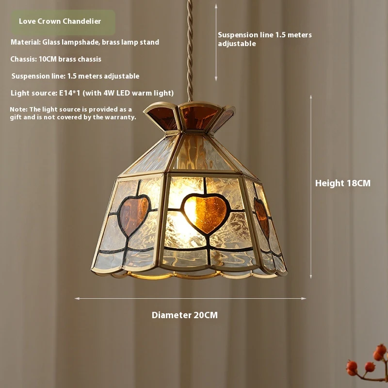 American Retro Style Brass Small Droplight Stylish Vintage Lighting for Kitchen, Bar, or Dining Room Creates a Warm and 