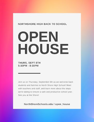 Highschool Open House - Flyer template