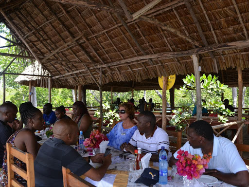 Guests at a meal