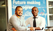 Co-founders of Skywalk Innovations, Tyrone Adams (L) and Siyabonga Tiwana (R).