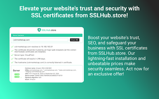 SSL Checker by SSLHub.store