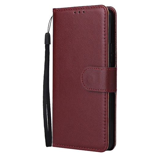 Title 15, Leather flip phone case with three card photo f...